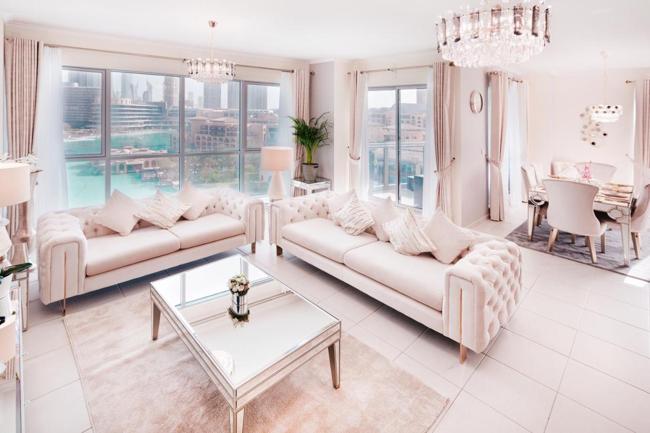 Elite Royal Apartment - Full Burj Khalifa & Fountain View - Brilliant - 2 Bedrooms & 1 Open Bedroom Without Partition Дубай Екстериор снимка
