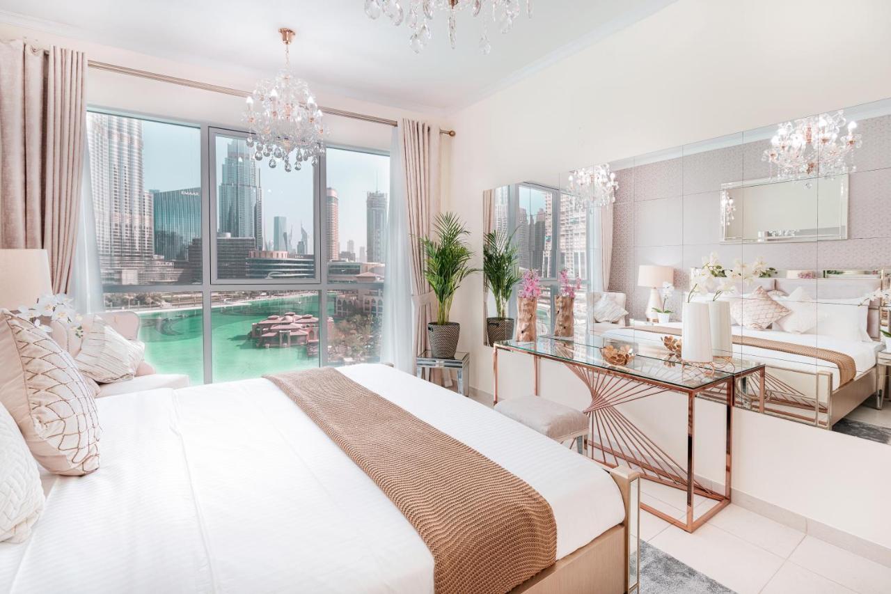 Elite Royal Apartment - Full Burj Khalifa & Fountain View - Brilliant - 2 Bedrooms & 1 Open Bedroom Without Partition Дубай Екстериор снимка