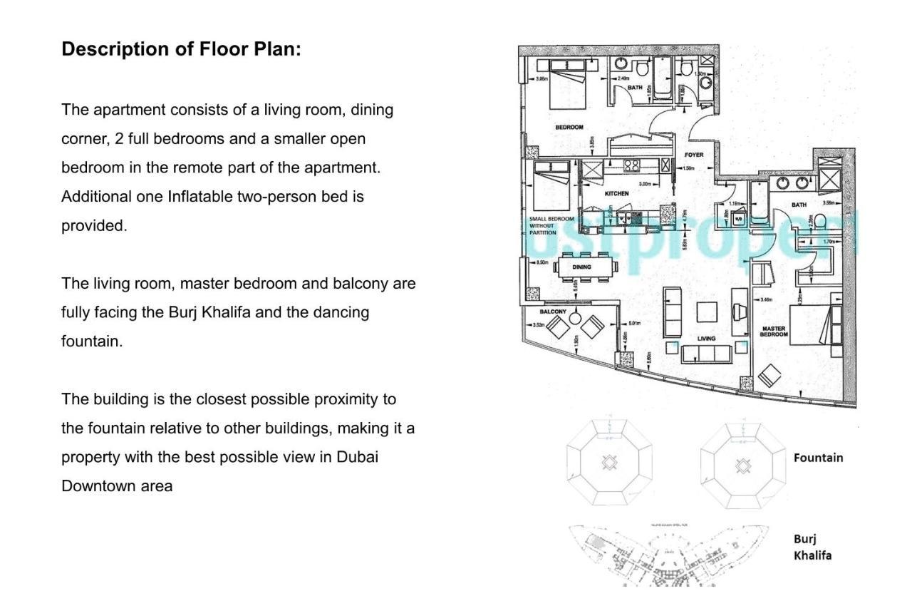 Elite Royal Apartment - Full Burj Khalifa & Fountain View - Brilliant - 2 Bedrooms & 1 Open Bedroom Without Partition Дубай Екстериор снимка